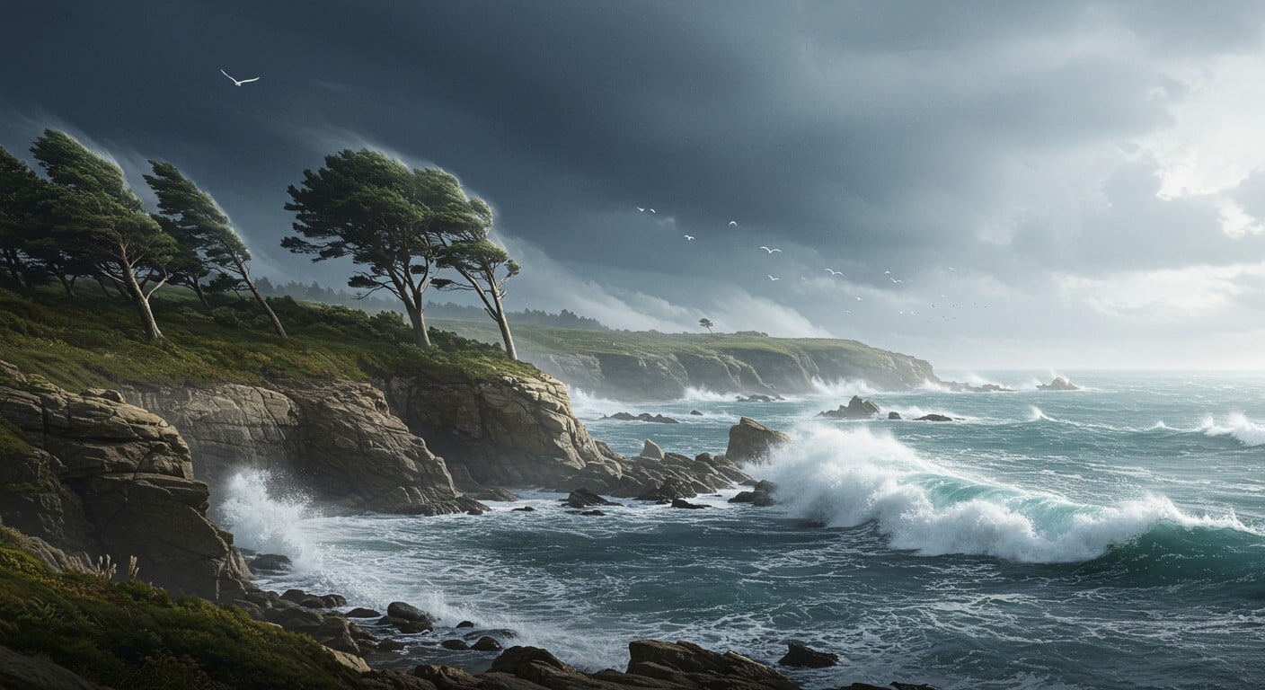 Tempête Benjamin : 38 000 foyers sans électricité, vents violents et vagues. Découvrez les impacts, mesures et prévisions en France.