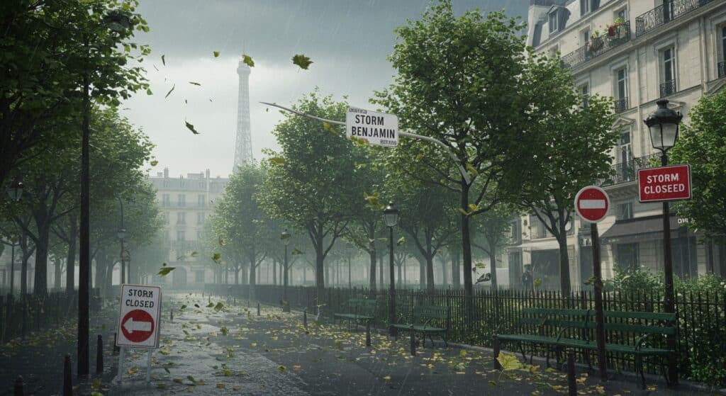 Tempête Benjamin : Paris et Île-de-France Face au Vent