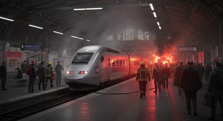 TGV Interrompu à Paris : Incendie Perturbe la Gare de Lyon