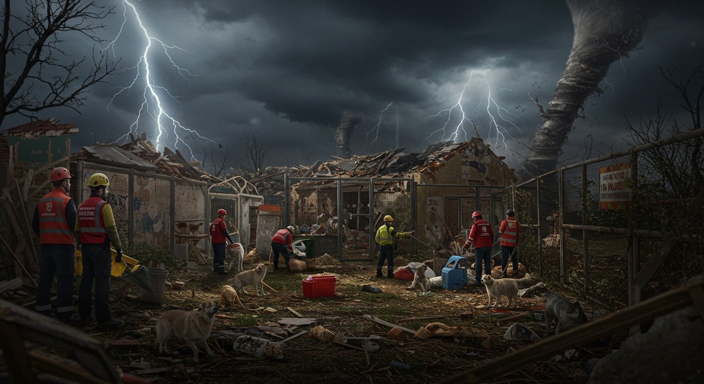 Une tornade dévastatrice frappe le Val-d’Oise, laissant un refuge animalier en ruines. Découvrez l’appel à l’aide et la solidarité qui s’organise.
