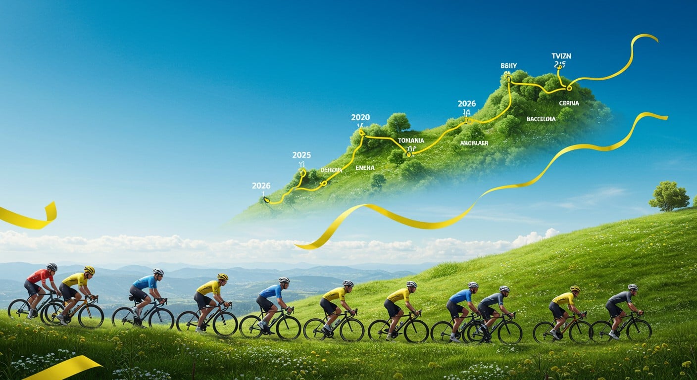 Découvrez à quelle heure et sur quelle chaîne suivre en direct la présentation du parcours du Tour de France 2026 ce jeudi 23 octobre. Grand départ à Barcelone, nouveautés attendues et stars comme Pogacar au menu.