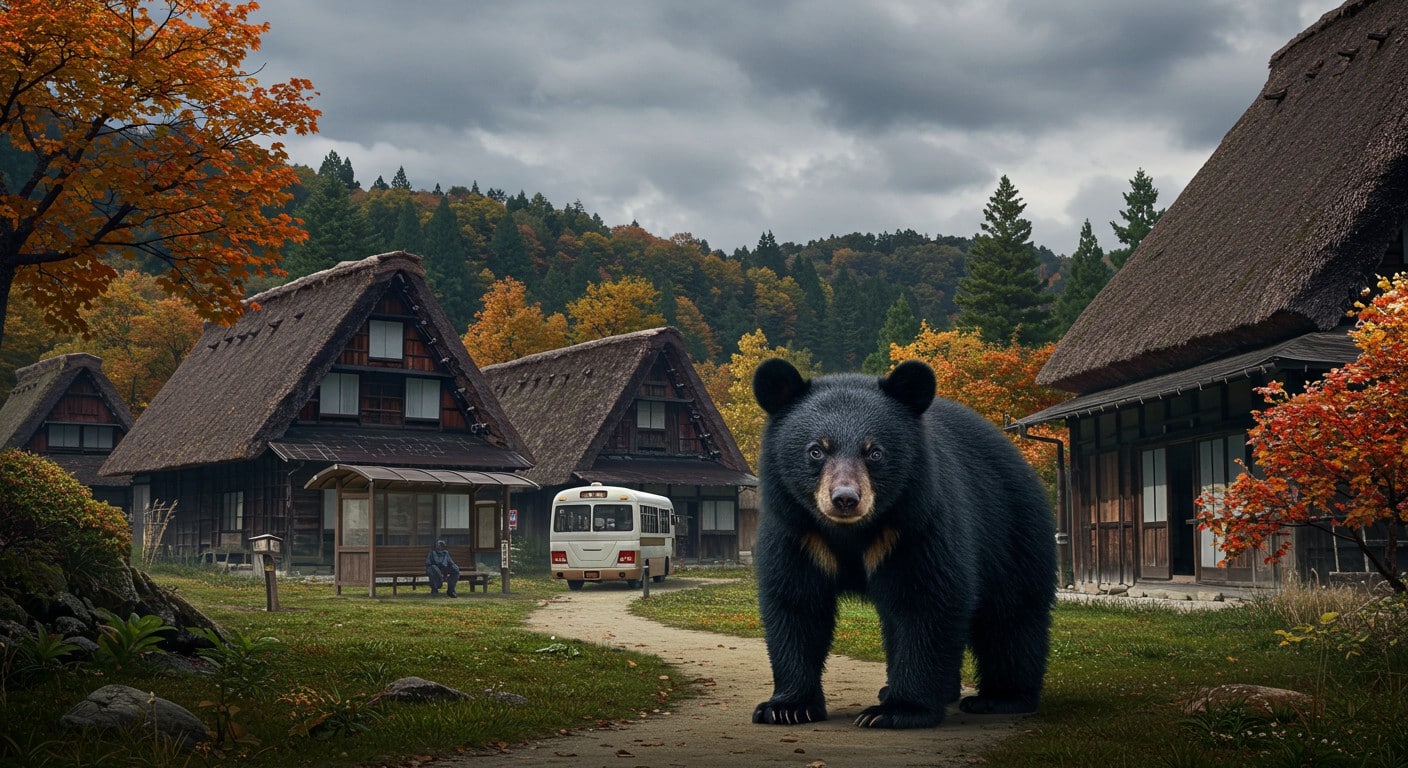 Un touriste attaqué par un ours noir au Japon révèle une hausse alarmante des incidents. Découvrez pourquoi les ours envahissent les zones habitées !