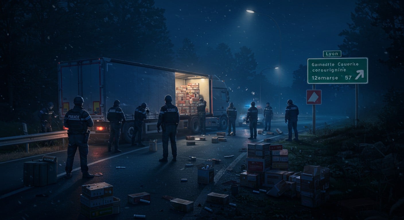 7 000 cartouches saisies dans un camion : un vaste réseau de cigarettes contrefaites démantelé près de Lyon. Découvrez les détails de cette opération d'envergure.