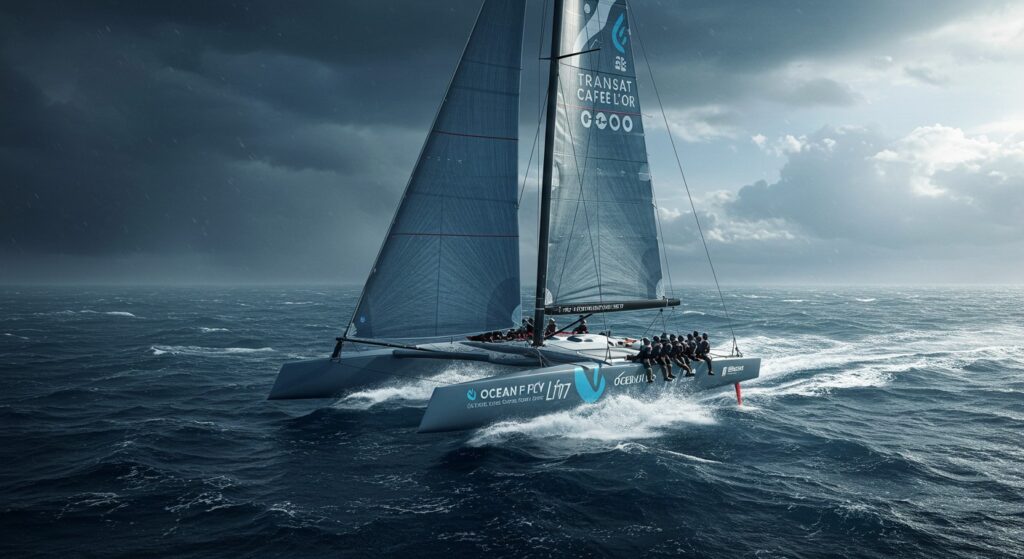 Transat Café L’Or : Départ Anticipé Des Ocean Fifty