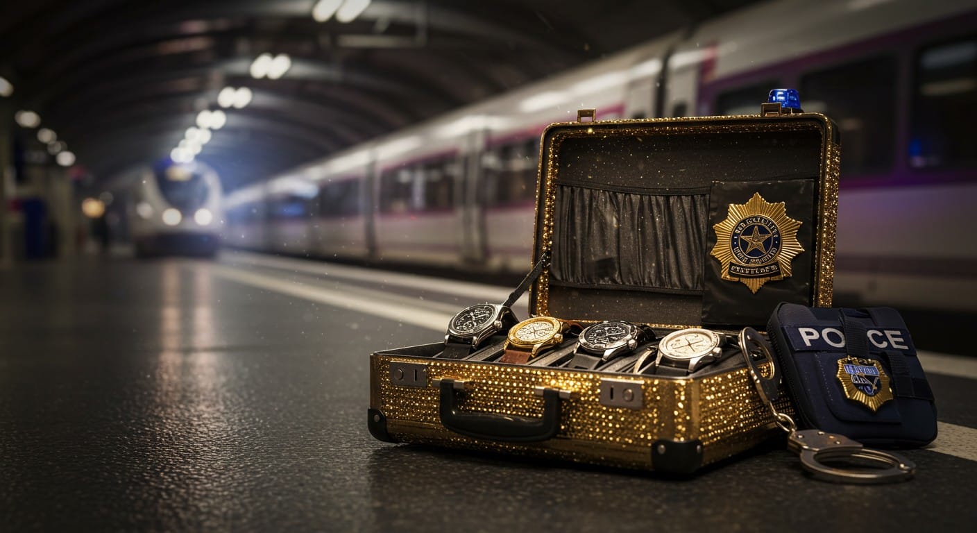 Un voleur de montres de luxe traqué de Bourg-en-Bresse à Roissy. Découvrez comment les enquêteurs ont déjoué un casse à 1M€ dans un TGV. Une chasse captivante !