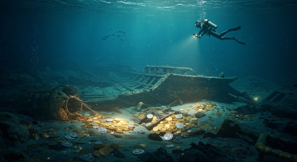 Trésor d’Épave Espagnole : 1 Million en Pièces d’Or Découvert