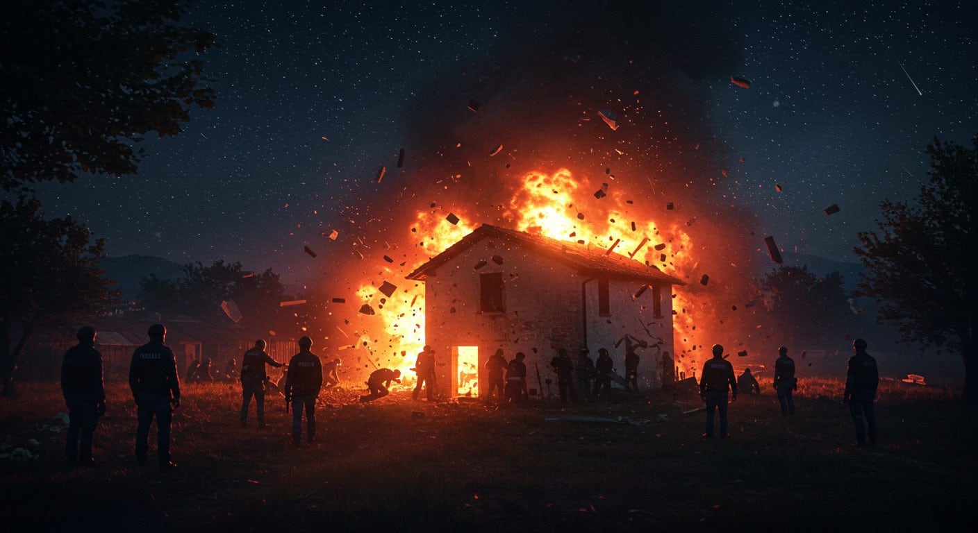 Découvrez le destin tragique de trois policiers italiens tués dans une explosion lors d'une expulsion. Un événement choquant qui soulève des questions sur la sécurité et le désespoir humain.