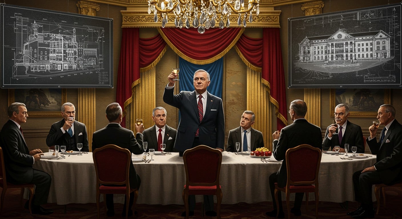 Découvrez comment Donald Trump remercie ses donateurs milliardaires avec un dîner somptueux à la Maison Blanche pour financer une nouvelle salle de bal à 250 millions. Intrigues politiques et tech au menu !