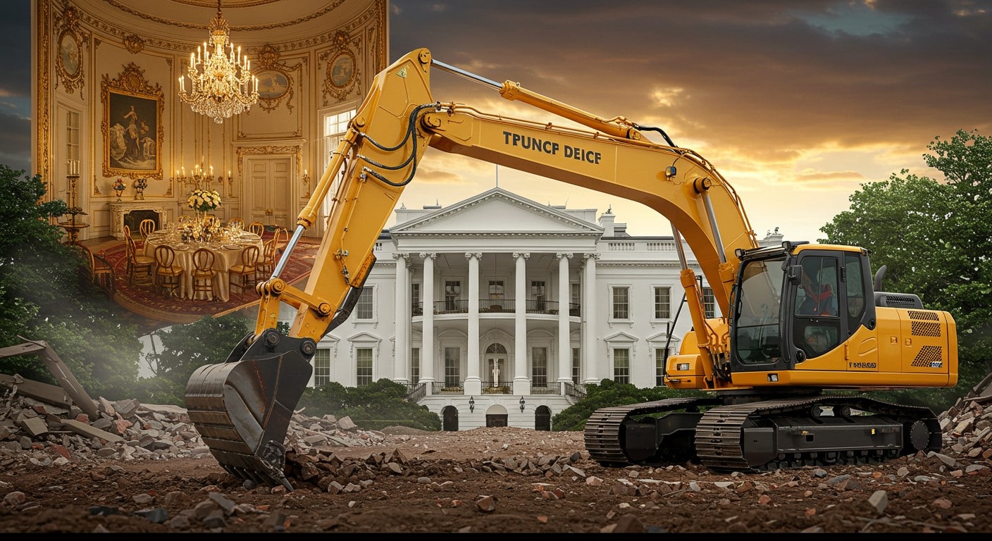 Trump lance un chantier de 250M$ pour une salle de bal à la Maison Blanche, suscitant débats. Découvrez les enjeux et impacts de ce projet audacieux.