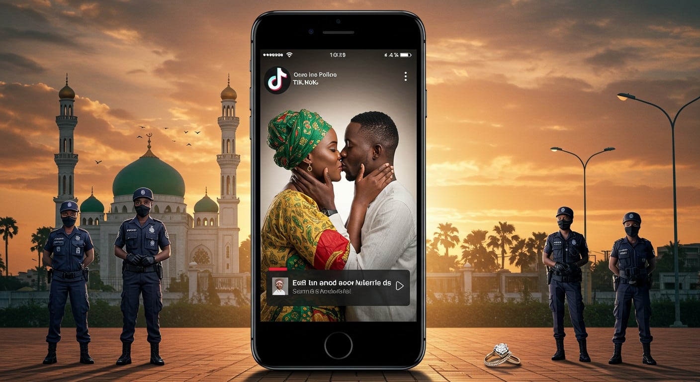 Un baiser viral sur TikTok mène à un mariage forcé au Nigeria, annulé par la police de la charia. Découvrez cette affaire rocambolesque et ses implications.