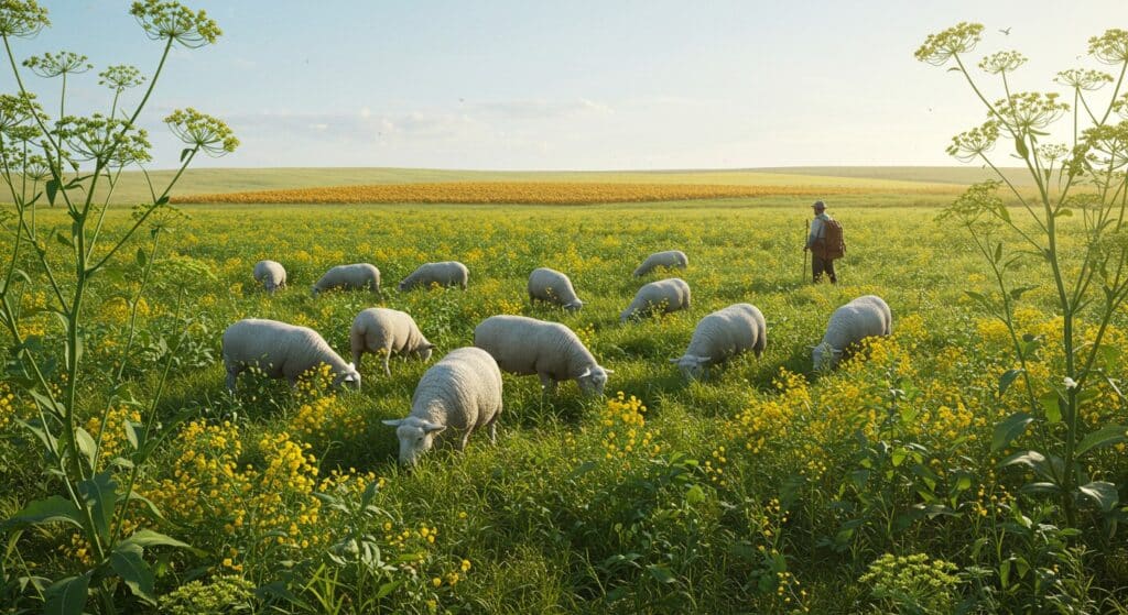 Un Berger Lutte Contre l’Ambroisie avec ses Brebis