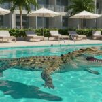 Un Crocodile dans la Piscine : Panique dans un Hôtel de Luxe