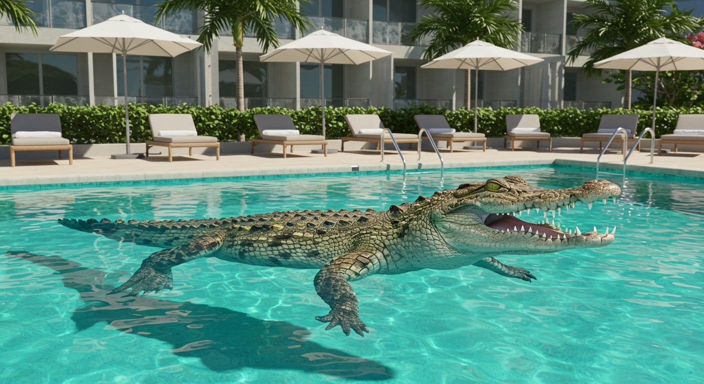 Un crocodile s'invite dans la piscine d'un hôtel de luxe en Australie, provoquant l'évacuation. Découvrez cette histoire insolite et ses implications.