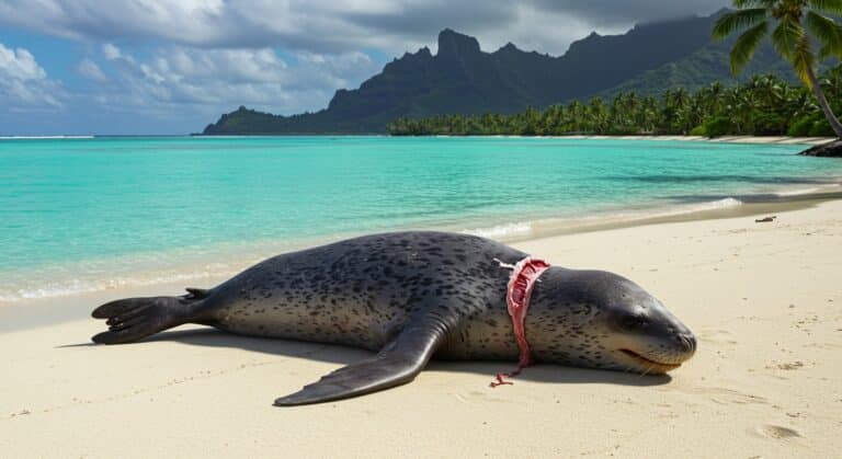 Un Phoque-Léopard en Polynésie : Une Visite Inattendue