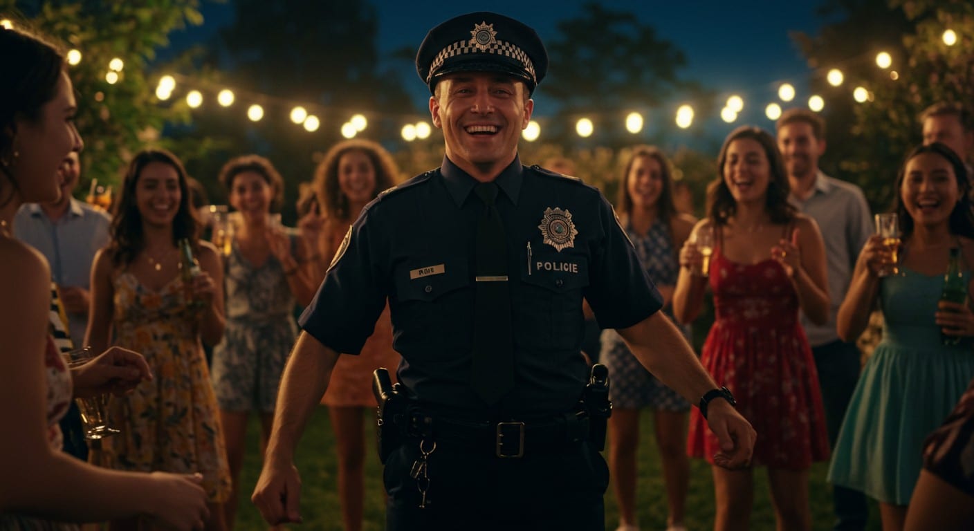 Un policier transforme une plainte pour tapage nocturne en moment de fête en dansant avec les fêtards. Découvrez cette histoire virale qui prône la médiation !