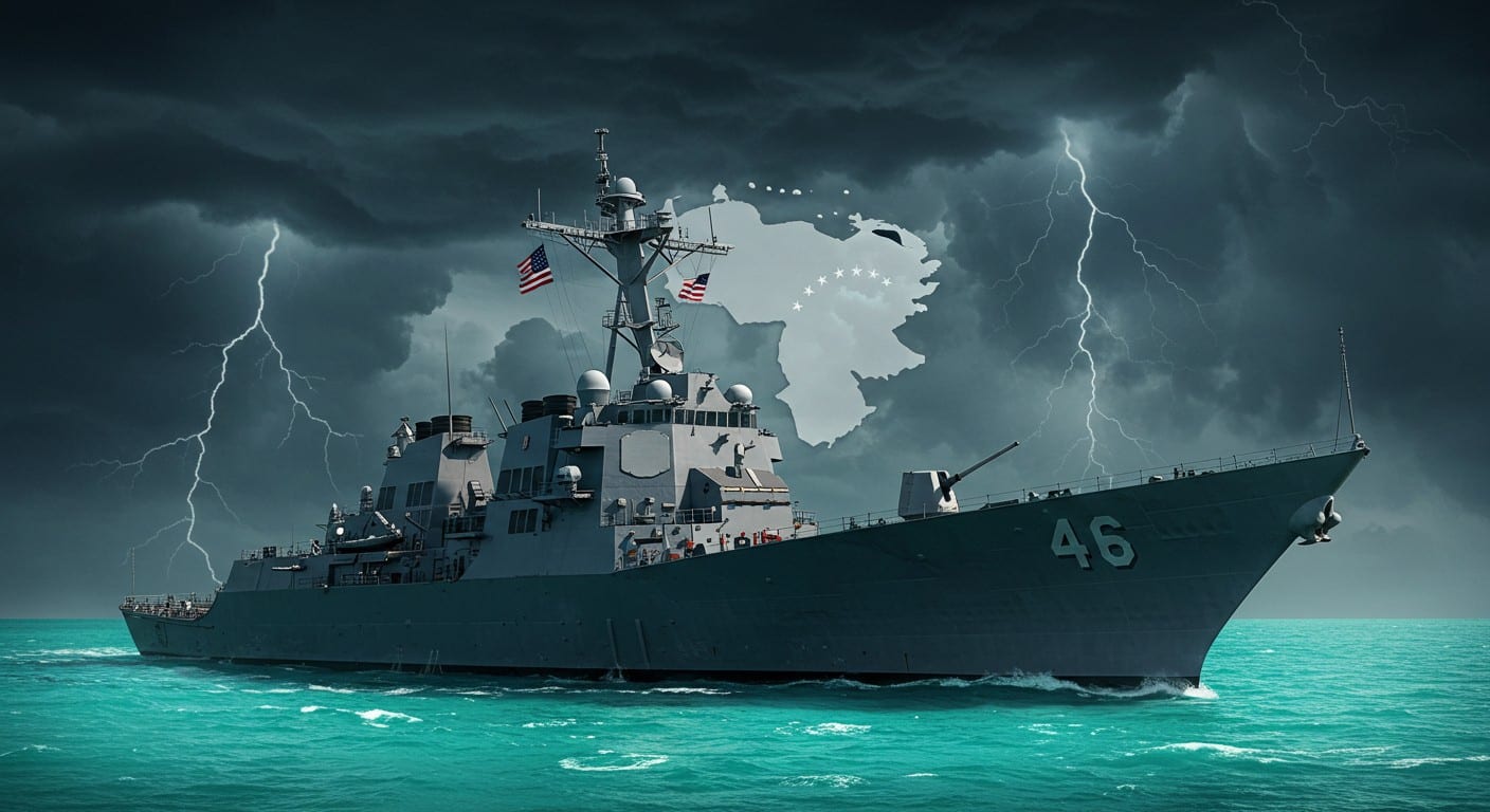 Découvrez l’USS Gravely, destroyer américain high-tech déployé près du Venezuela. Entre tensions et technologie, que cache cette mission ?