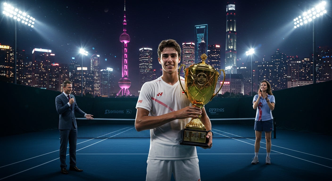 Découvrez l'exploit incroyable de Valentin Vacherot, 204e mondial, qui remporte le Masters 1000 de Shanghai en battant son cousin Arthur Rinderknech. Un parcours de neuf victoires qui ouvre les portes du tennis mondial.