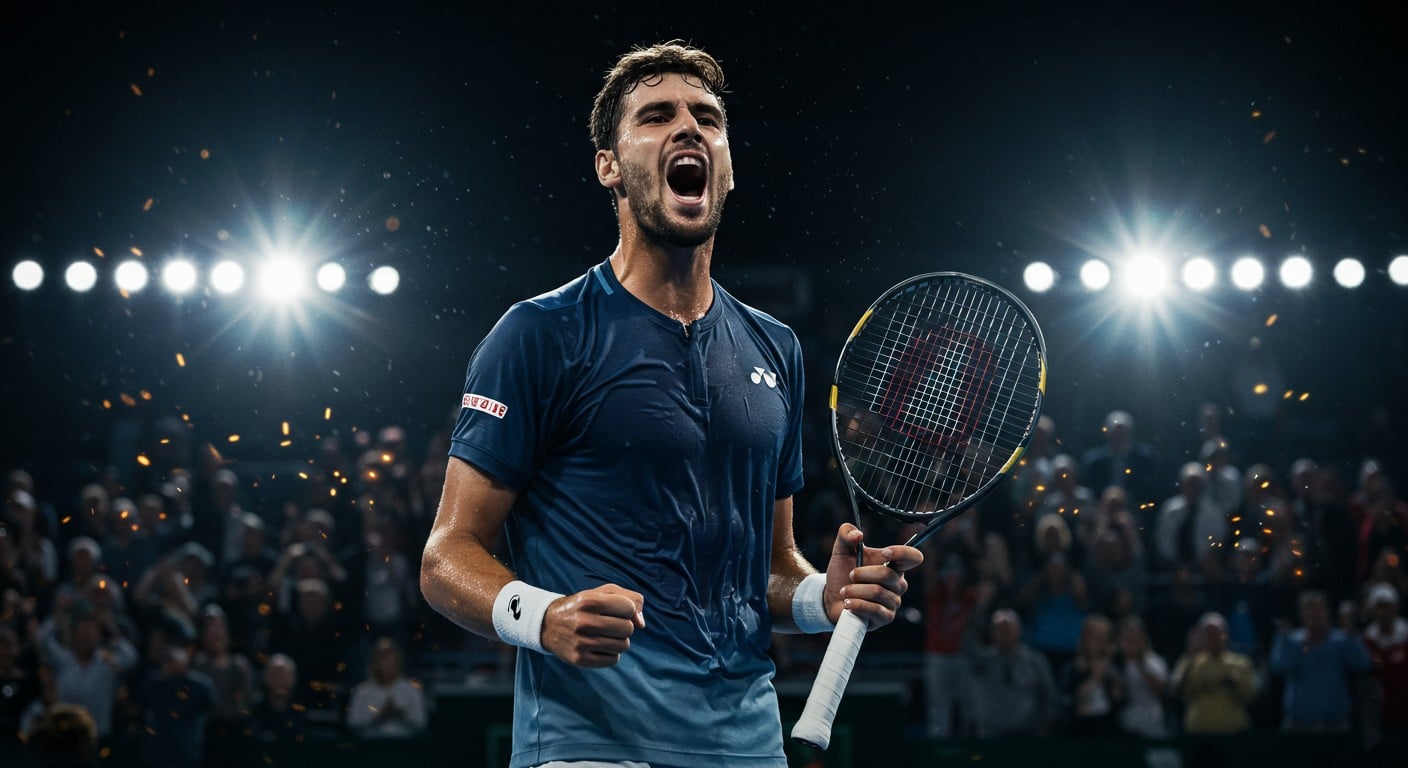 Découvrez comment Valentin Vacherot, 39e mondial, domine le Rolex Paris Masters et devient le premier en quarts. Victoire éclatante sur Norrie, série de 10 succès en Masters 1000 !