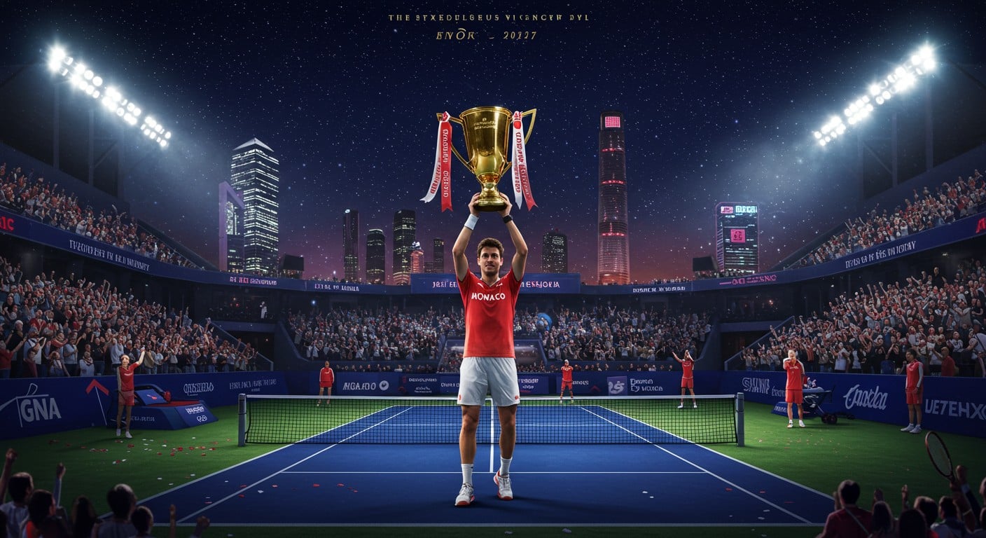 Valentin Vacherot, 204e mondial, remporte le Masters 1000 de Shanghai face à son cousin. Découvrez son parcours épique et son ascension fulgurante !