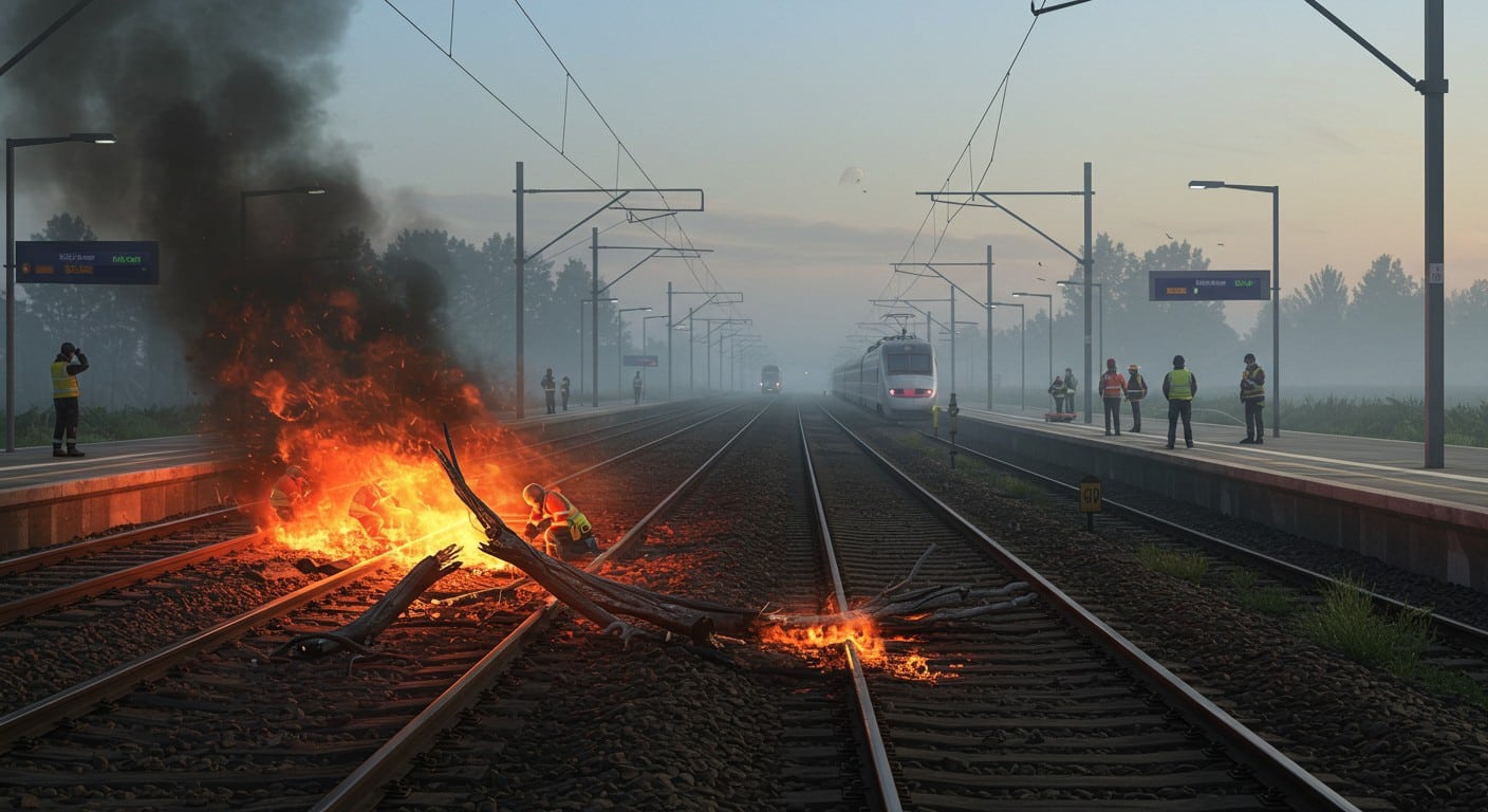 Découvrez comment un incendie et un vol de câbles ont paralysé la ligne TGV Sud-Est, impactant 50 000 voyageurs. CirculationAnalysant la requête- La demande porte sur la génération d'un article de blog en français à partir d'un article du Parisien sur un acte de vandalisme affectant les TGV SNCF. normale ce mardi, mais pourquoi le réseau reste-t-il si vulnérable ?