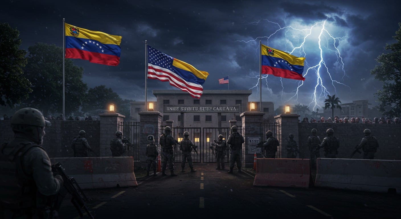 Tensions au Venezuela : des extrémistes viseraient l'ambassade US avec des explosifs. Découvrez les enjeux diplomatiques et sécuritaires.