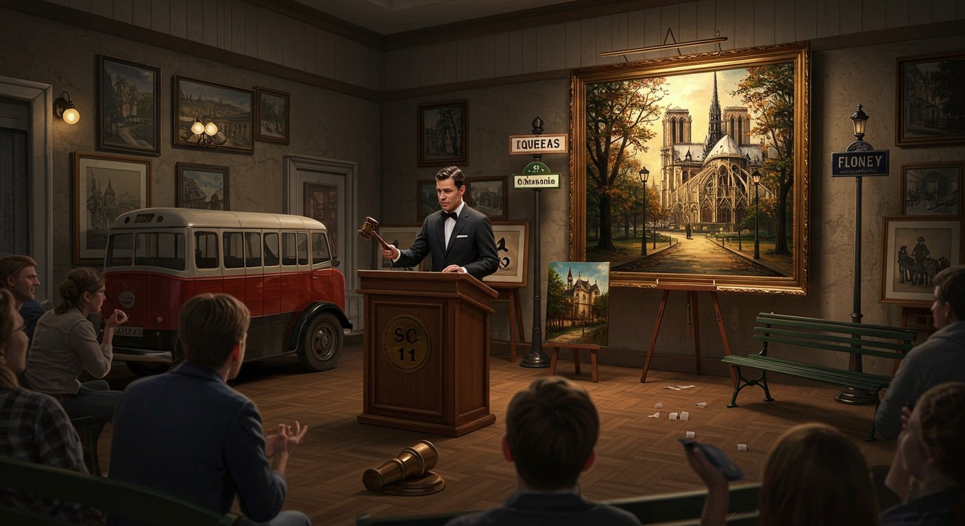 Découvrez comment un tableau de Notre-Dame s'est vendu 8600€ lors d'une vente insolite en banlieue parisienne. Objets vintage et patrimoineAnalysant la requête- La demande porte sur la génération d'un article de blog en français, basé sur un article du Parisien concernant une vente aux enchères à Nogent-sur-Marne. attirent les foules à Nogent-sur-Marne !