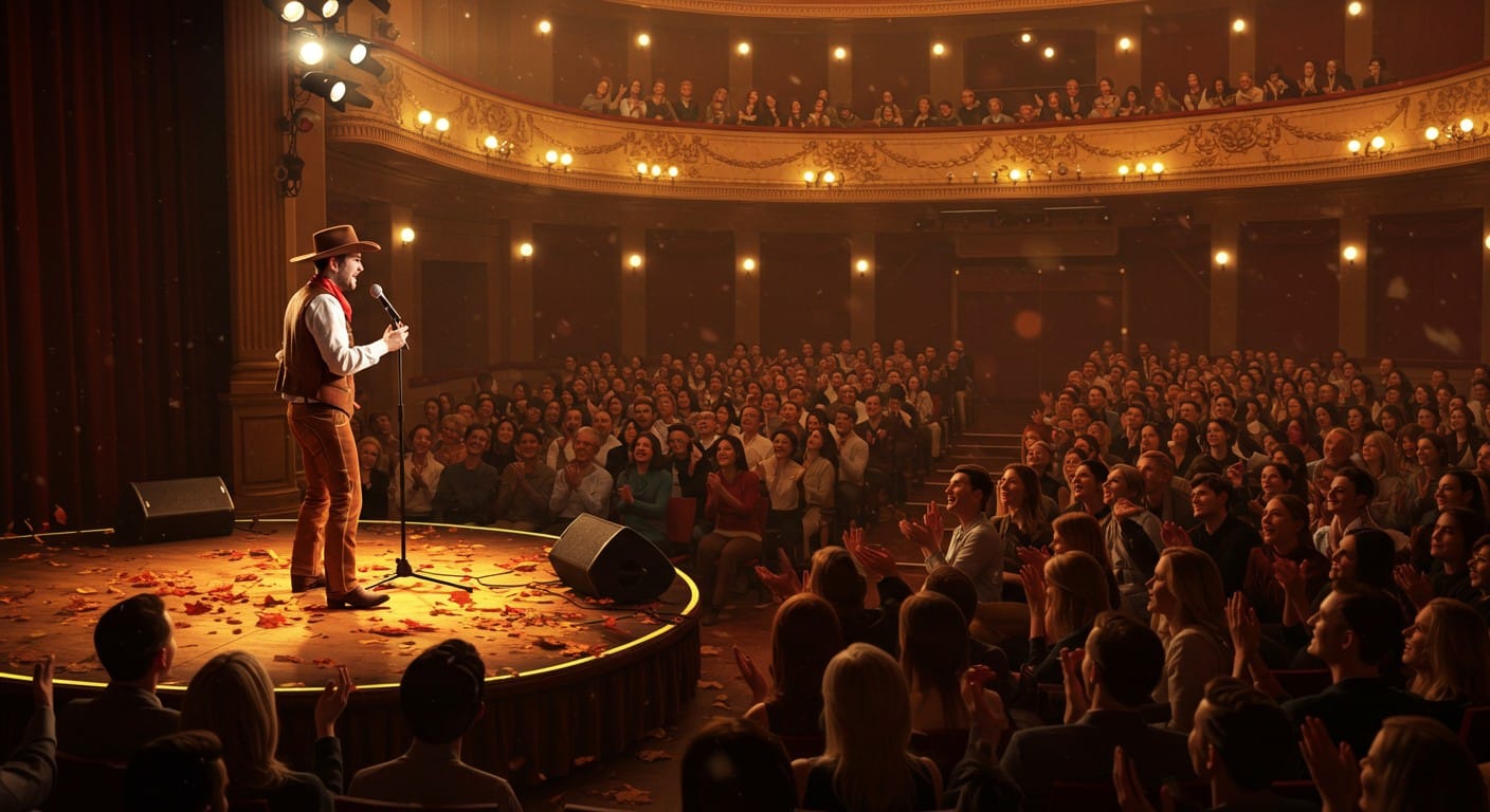 Découvrez pourquoi "Rodéo" de Verino fait exploser de rire les salles parisiennes. Un spectacle hilarant mêlant vie quotidienne et actuAnalysant la requête- La demande porte sur la génération d'un article de blog en français à partir d'un article du Parisien sur le spectacle "Rodéo" de l'humoriste Verino, décrit comme un grand succès automnal avec des rires irrésistibles. , à ne pas manquer cet automne !