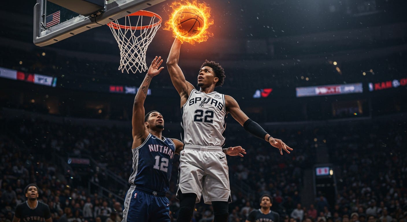 Wembanyama brille avec les Spurs en pré-saison NBA. Découvrez ses performances, son jeu amélioré et son impact. Une star en route vers le sommet ?