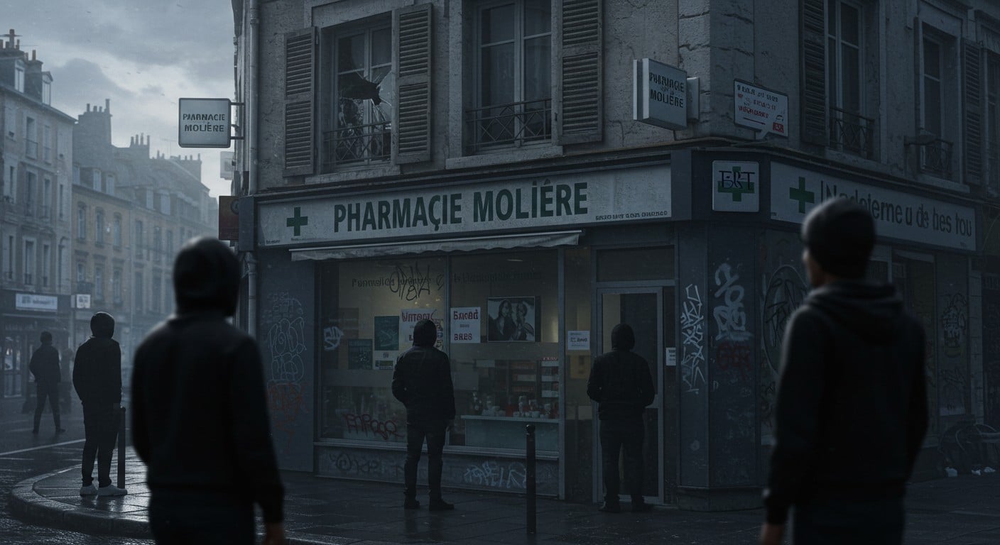 À Villiers-le-Bel, les dealers reviennent près de la pharmacie Molière, cinq mois après une agression violente. Découvrez pourquoi la peur persiste dans ce quartier.