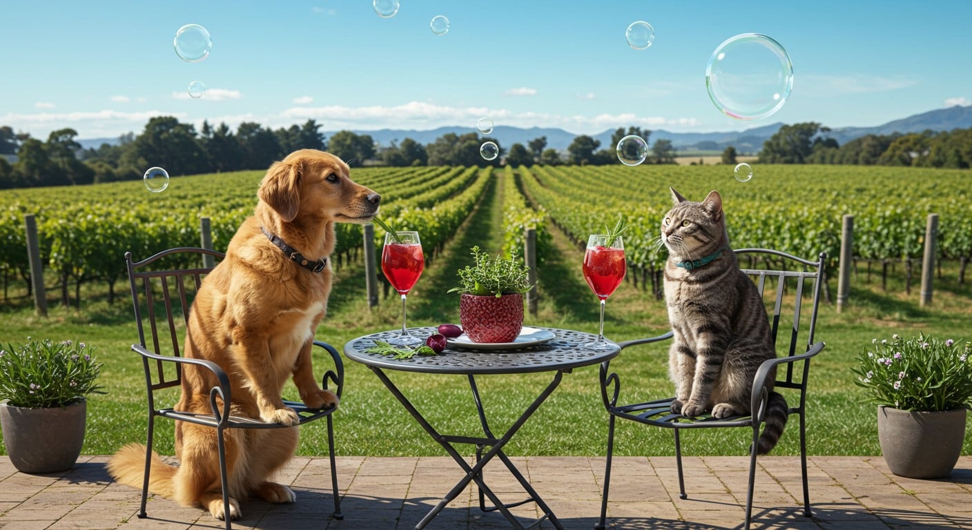 Découvrez le vin sans alcool infusé à la cataire pour détendre chiens et chats, une innovation néo-zélandaise qui révolutionne le bien-être animal. Idéal pour les moments stressants !