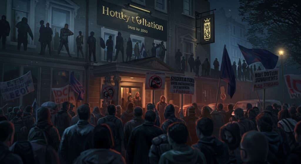 Violences Anti-Migrants au Royaume-Uni : Trois Hommes Condamnés