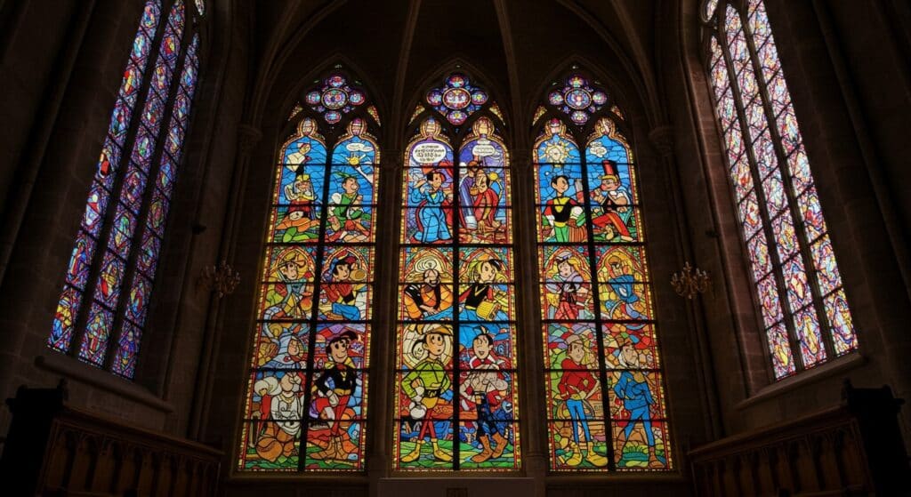 Vitrail et BD : Une Fusion Lumineuse à Troyes