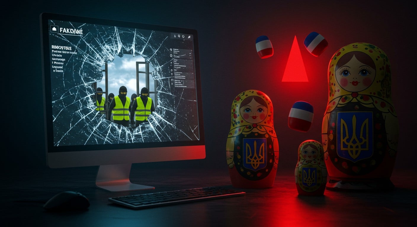 Découvrez comment le casse du Louvre est détourné par des fausses vidéos russes pour attaquer la France et son aide à l'Ukraine. Analyse choc des manipulations en ligne.