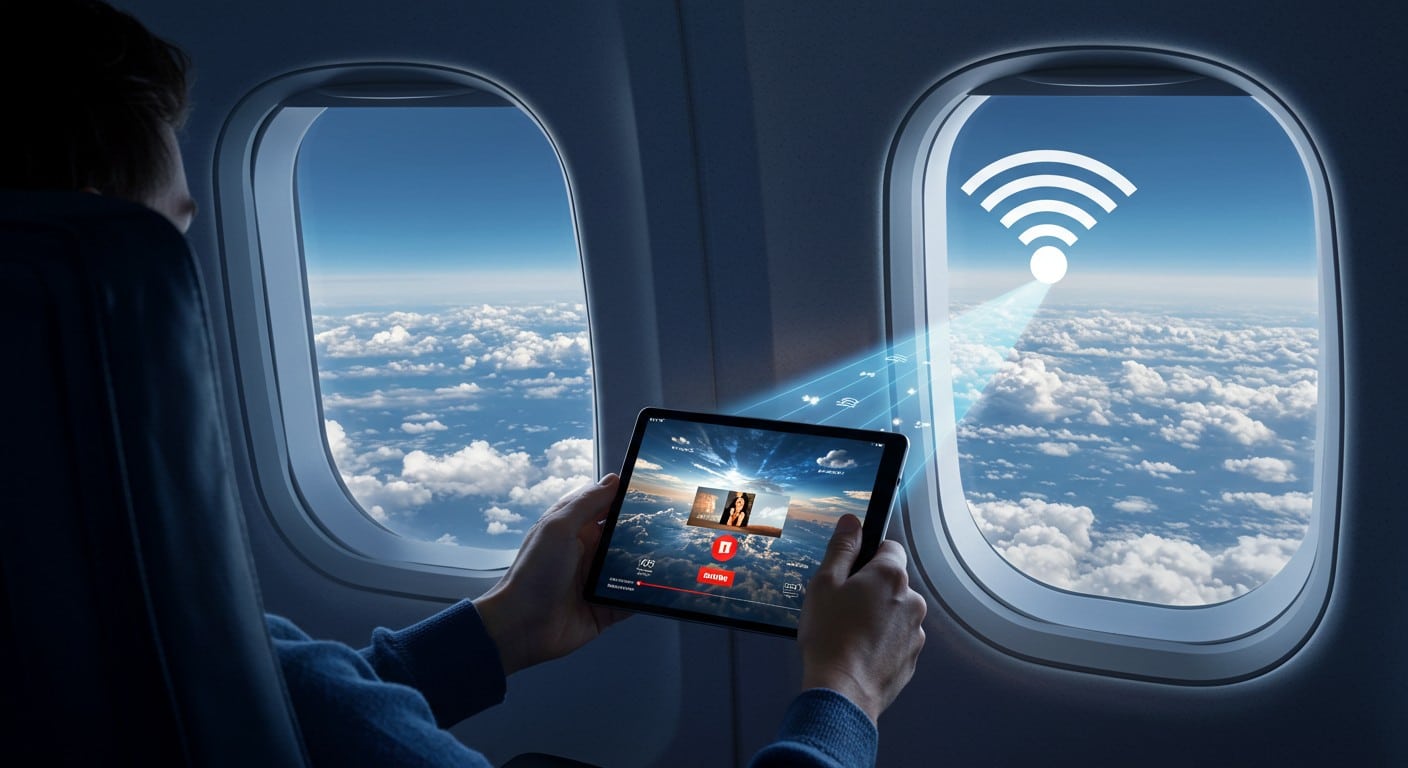 Wi-Fi ultra-rapide à bord des avions : découvrez comment surfer, jouer et streamer en plein vol. Une expérience unique testée pour vous !
