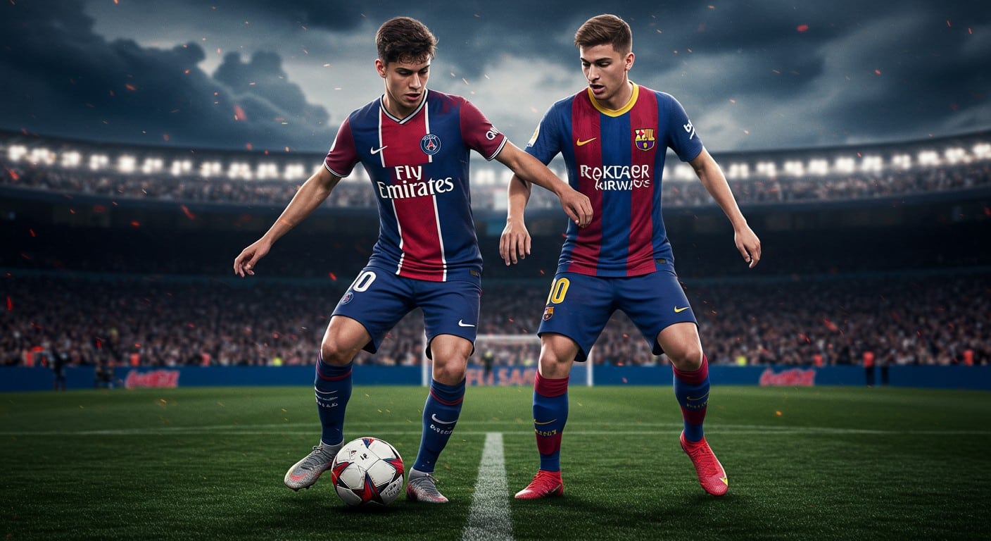 Les U19 du PSG chutent face au Barça (2-1) en Youth League après un match intense. Découvrez les détails de ce revers et ses implications !