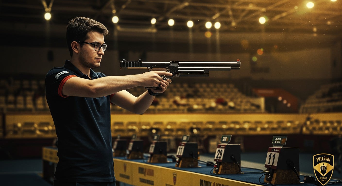 Après son succès viral aux JO 2024, Yusuf Dikec triomphe en Ligue des champions de tir. Découvrez son parcours unique et son style décontracté !