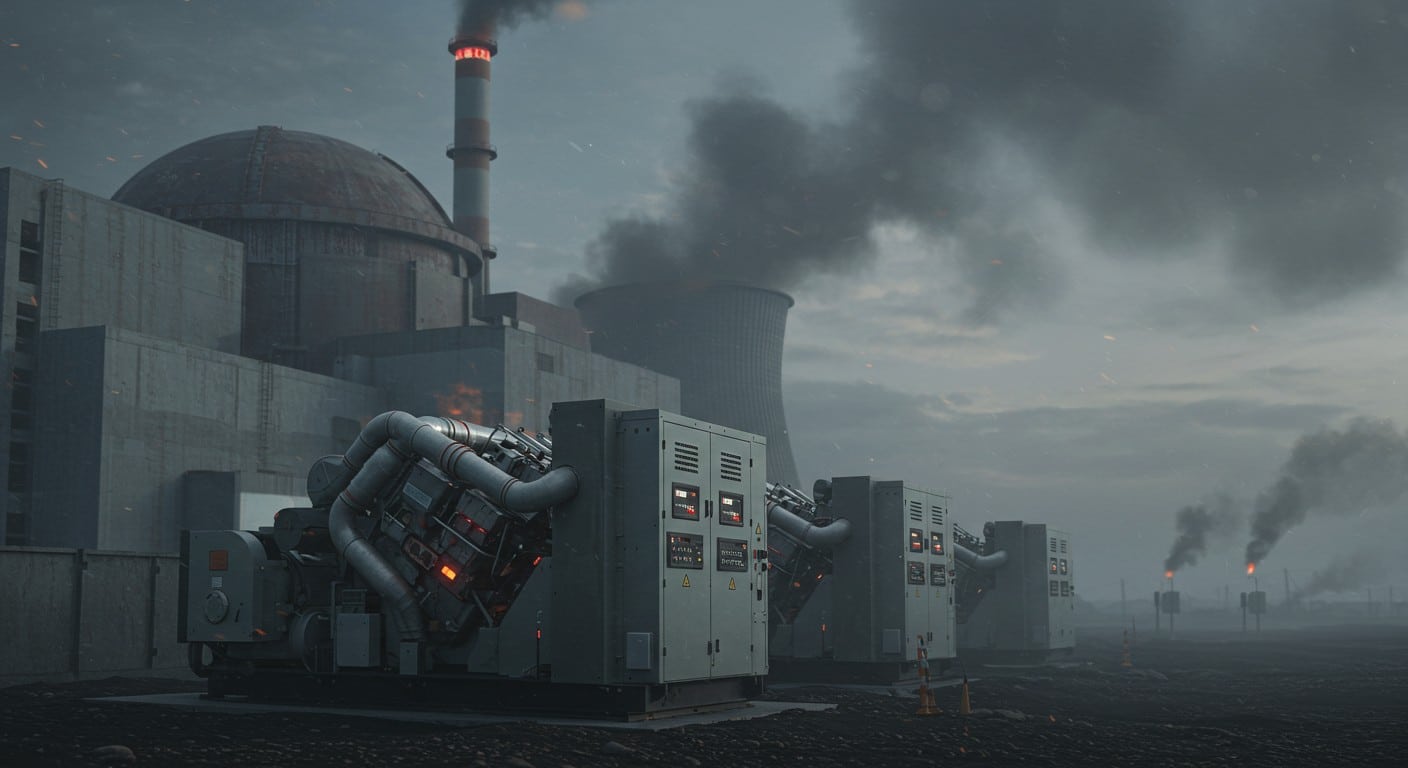 La centrale de Zaporijjia, déconnectée du réseau, fonctionne sur générateurs diesel. Quels risques pour la sûreté nucléaire ? Découvrez les enjeux.