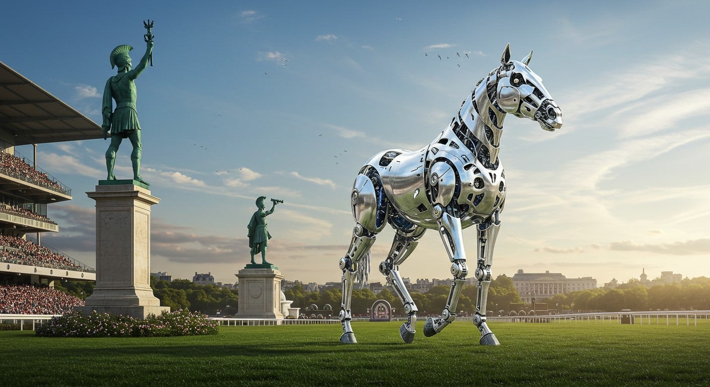 Zeus, le cheval mécanique des JO 2024, brille à ParisLongchamp pour le Prix de l’Arc de Triomphe, mêlant art, sport et tradition. Découvrez cet événement unique !