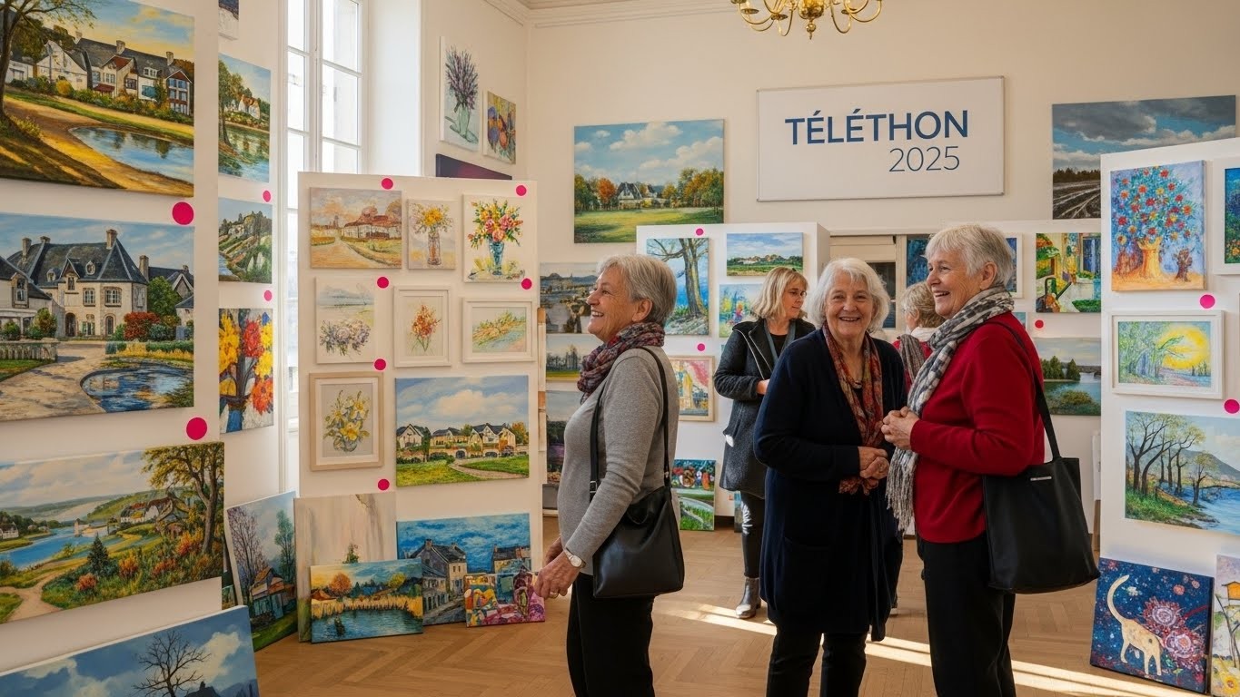 Découvrez comment 176 tableaux offerts par des artistes locaux à Quimper permettent de soutenir le Téléthon jusqu’au 15 décembre. Une opération solidaire pleine de cœur et de couleurs !