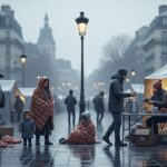 200 Sans-Abri Devant Mairie 20e Paris