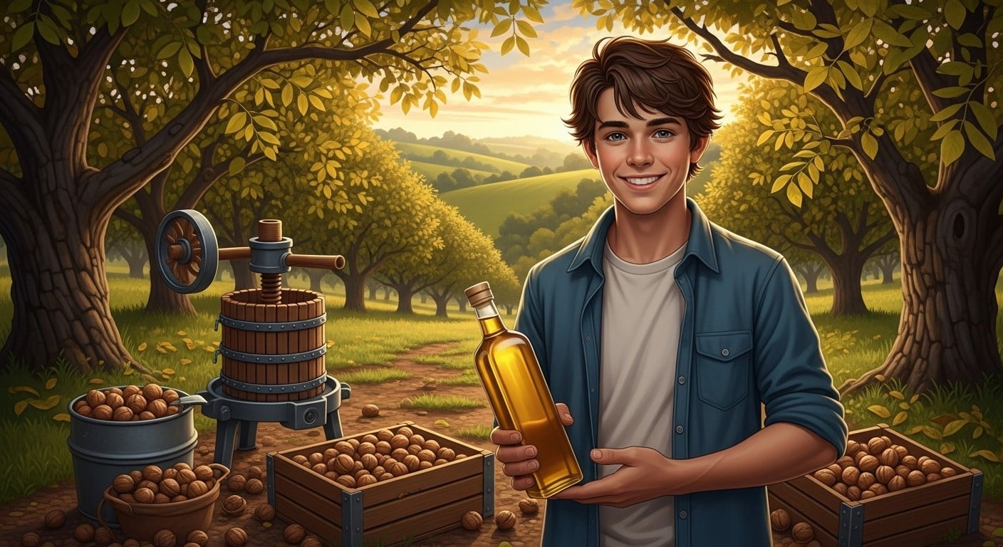 À seulement 15 ans, Paul Marois transforme des noix ramassées pour son argent de poche en huile artisanale haut de gamme. Avec son père, il crée la toute première huilerie du Pays d’Auge. Une histoire d’entrepreneuriat précoce qui fait rêver.