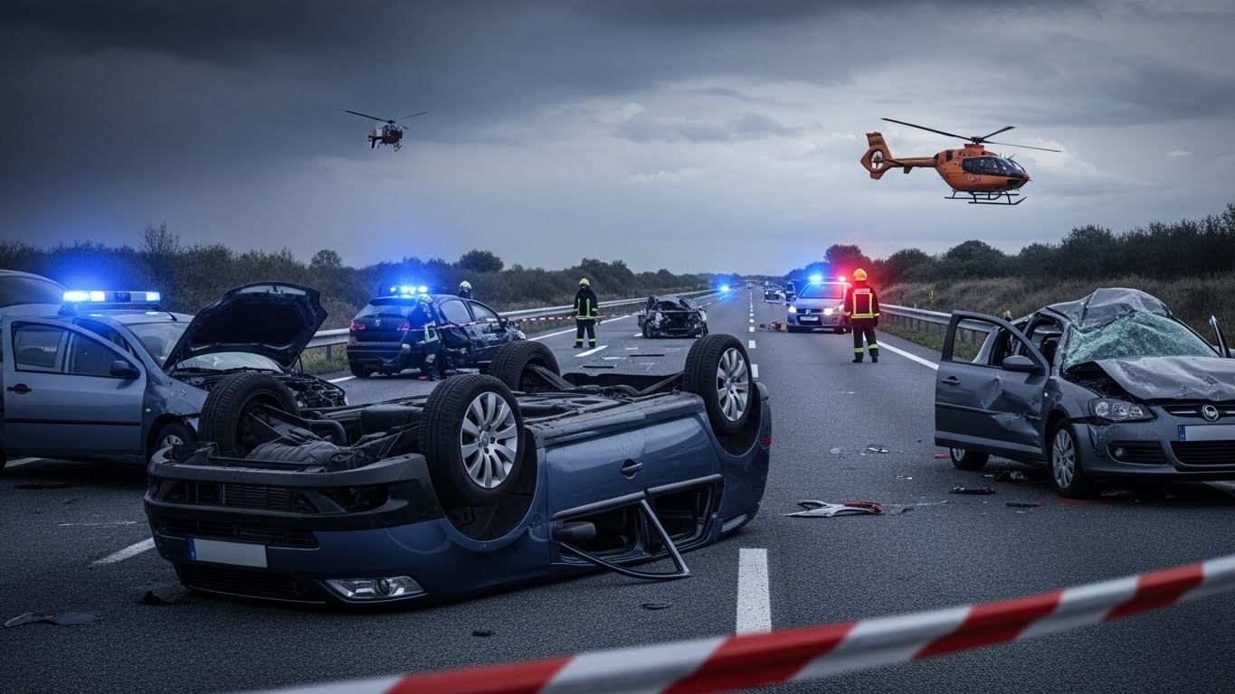 Découvrez les détails choc de l'accident mortel sur l'A9 dans l'Hérault : 3 morts, 5 blessés, tonneaux sur la bretelle A75. Ce qui s'est vraiment passé et les leçons à tirer.