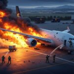 Accident Avion Cargo UPS Immobilise MD-11