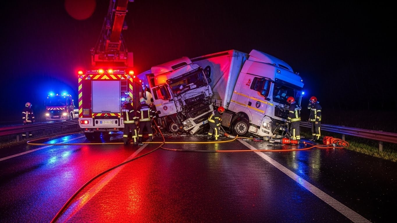 Dramatique collision entre deux poids lourds sur la N104 à Linas (Essonne). Un routier de 43 ans désincarcéré, pronostic vital engagé. Ce que l’on sait et pourquoi ces accidents restent trop fréquents.