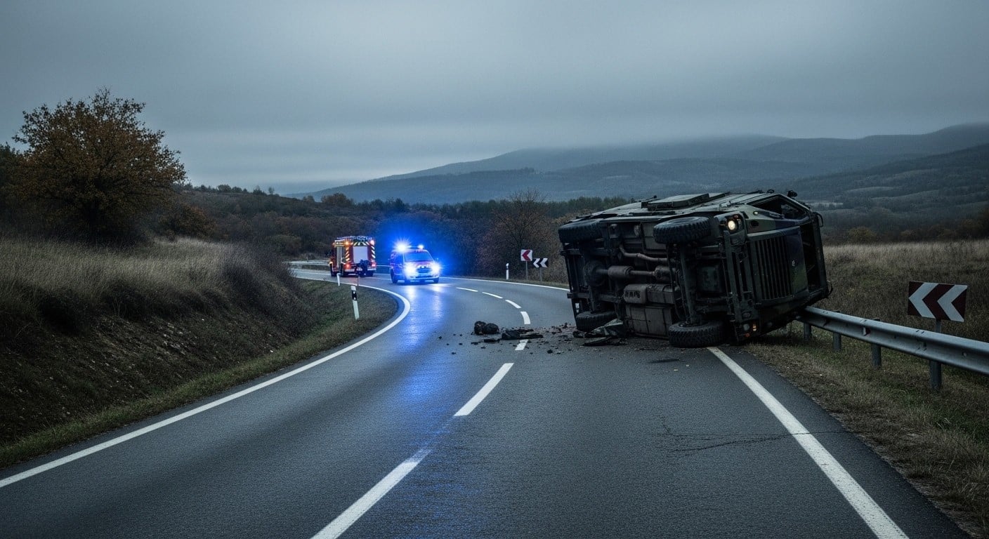 Décès d’un militaire et deux blessés graves dans un violent accident de la route dans l’Aude. Retour détaillé sur le drame qui a frappé des fusiliers marins ce 24 novembre 2025.