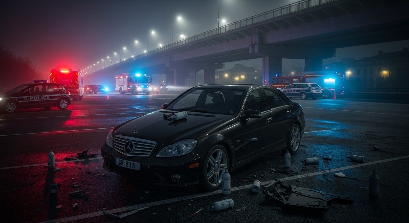Découvrez les détails choquants de l'accident sur le pont Saint-Jean à Bordeaux : une voiture chute, trois hommes grièvement blessés, protoxyde d'azote en cause ? Enquête en cours.
