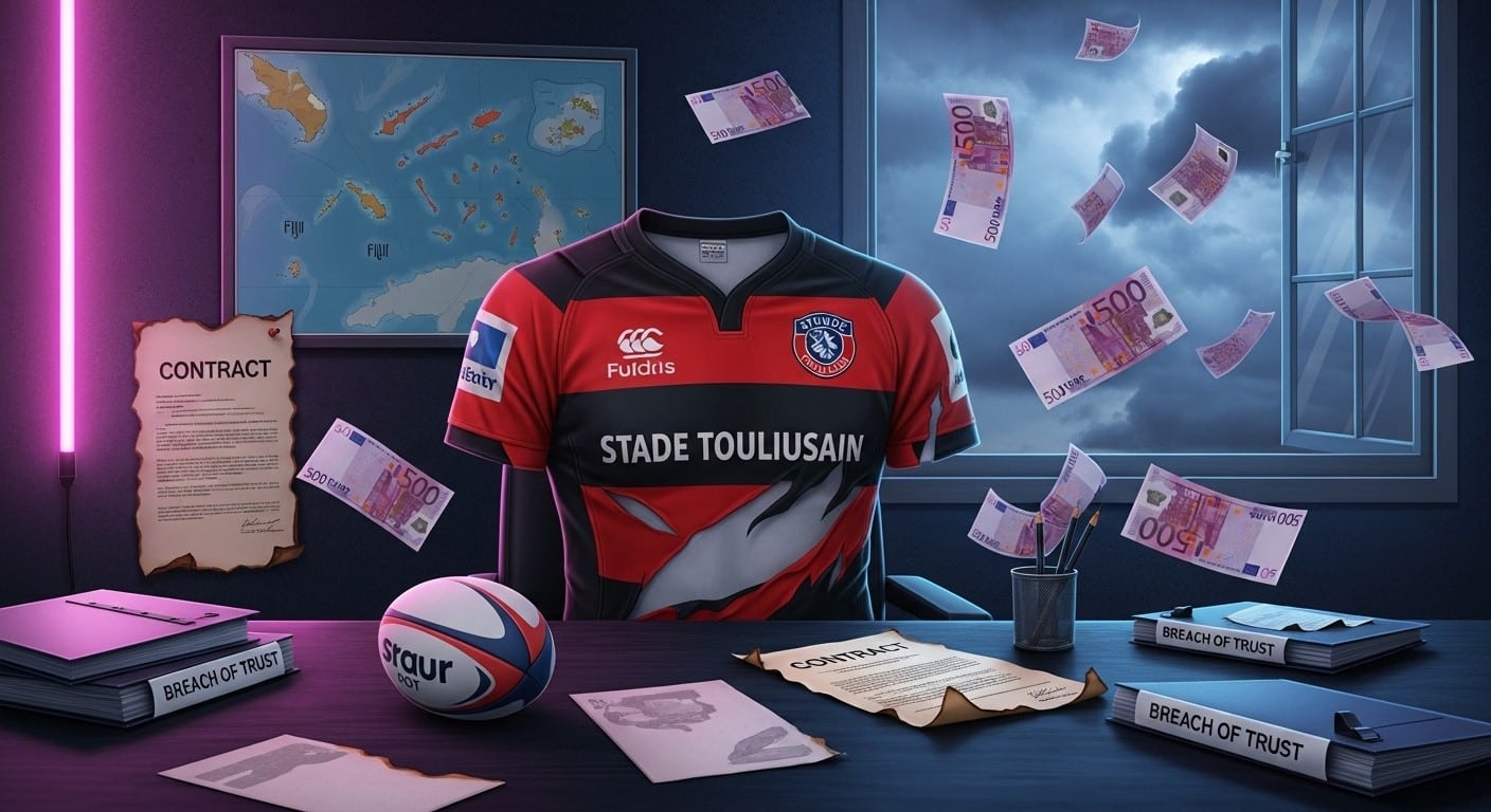 Le parquet de Toulouse ouvre une enquête pour abus de confiance dans l’affaire Melvyn Jaminet. Entre salary cap, contrat tahitien et 500 000 € disparus, le Stade Toulousain risque gros.