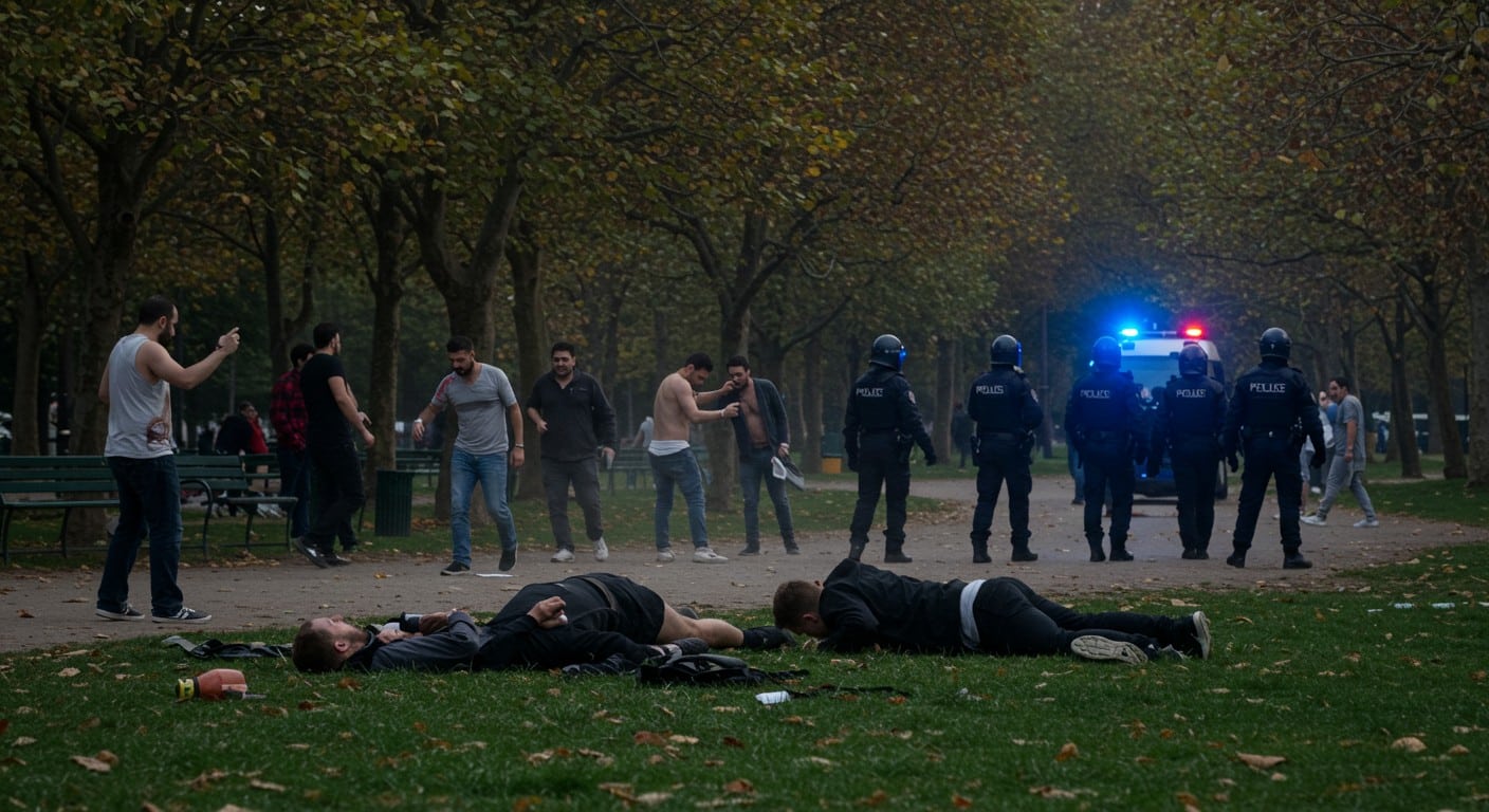 Découvrez les détails choc de l'agression de deux policiers en civil au parc de la Villette. Huit interpellés ivres, dont des militaires. Enquête en cours, blessures et mystère persistent.