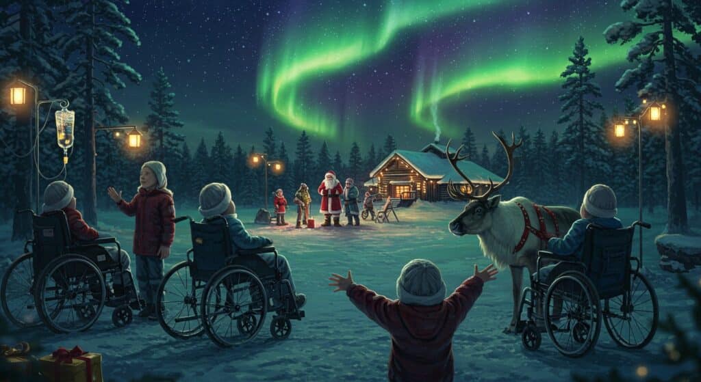 Aider Enfants Malades à Croire au Père Noël