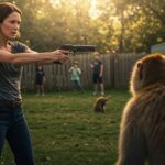 Américaine Tue Singe Échappé pour Protéger Enfants